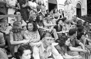 Trieste, Italy. Officers of the 22 NZ Battalion and their guests.