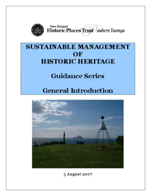 Sustainable management of historic heritage guidance series [electronic resource] / [author, Robert McClean].
