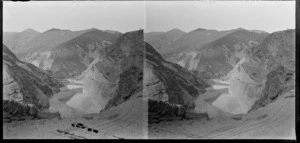 Looking to Shotover River from Skippers Canyon Road, Skippers Gorge [Queenstown-Lakes District?], Otago Region