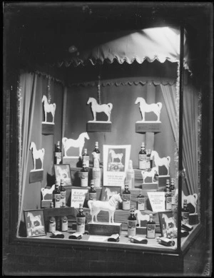 Advertising display for White Horse Whisky