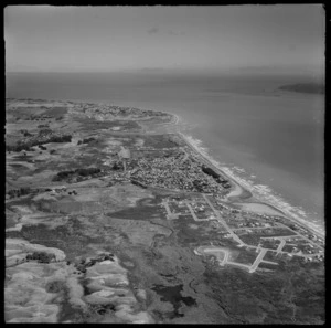 Aerial view of Waikanae looking south
