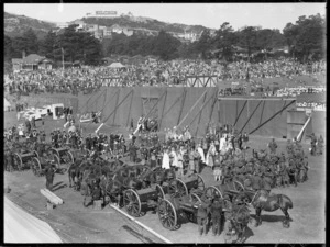 History pageant, Newtown Park, Wellington, during the visit of the Duke and Duchess of York