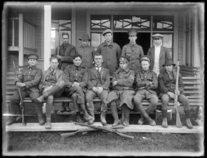 Soldiers at casual camp, Hastings
