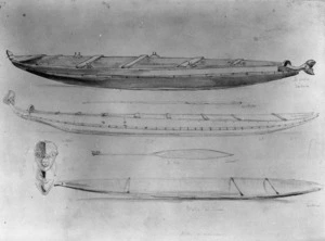 [Angas, George French] 1822-1886 :Pitau - or war canoe [1844]