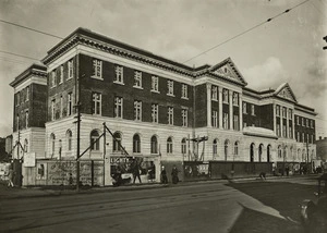 Wellington Public Hospital building nearing completion, Adelaide Road, Newtown - Photograph taken by William Hall Raine