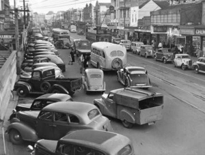 Traffic on Broadway, Newmarket, Auckland