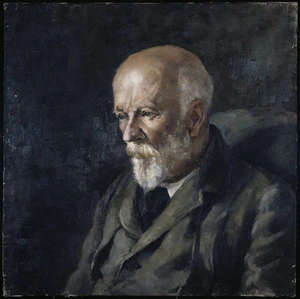 Fookes, Harry Egmont, 1868-1947: Portrait of Stephenson Percy Smith, founder of the Polynesian Society