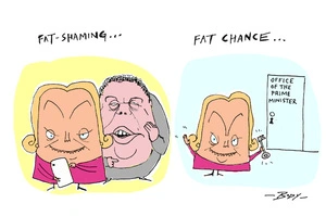 "Fat-shaming… - Fat chance…" Judith Collins and Cameron Slater