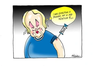 "I was expecting a booster, not a bad reaction!" - Judith Collins response to polls