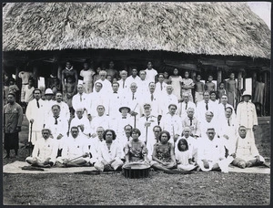 Group including Faipule a Fono, Mulinu'u, Samoa
