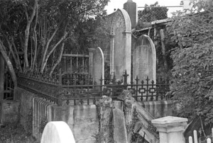 The grave of Mary Ann Daniel, Thomas Cook and the Cattell and Diamond family, plots 1502 and 1503, Bolton Street Cemetery