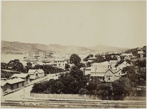 View of Sydney Street and Museum Street, Thorndon, Wellington - Photograph taken by Herbert Deveril
