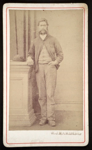 Harding, William James 1826-1899 :Unidentified man, Wanganui district