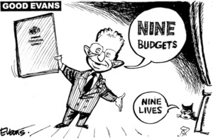 "Nine budgets." "Nine lives". 23 May, 2008