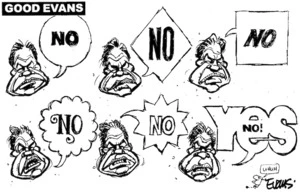 'Good Evans'. "No, no, no, no, yes - no!" 22 July, 2008