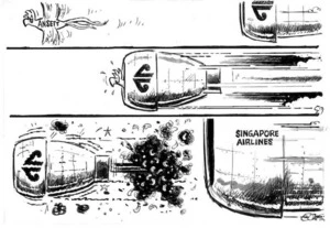 Evans, Malcolm 1945- :Ansett. Singapore Airlines. New Zealand Herald, 18 April 2001.