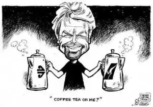 Evans, Malcolm 1945- :Coffee, tea or me? New Zealand Herald, 31 April 2001.