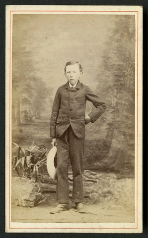 Brown, William Edmond fl 1875-1885 : Portrait of unidentified young man - Gudopp?