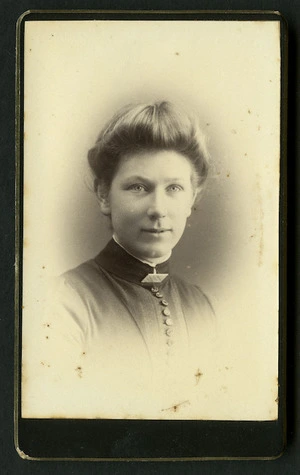 Brown, William Edmond fl 1875-1885 : Portrait of unidentified woman