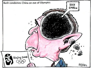 'Bush condemns China on eve of Olympics'. 8 August, 2008