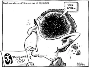 'Bush condemns China on eve of Olympics'. 8 August, 2008