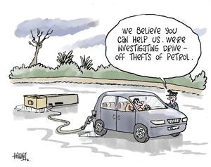 "We believe you can help us. We're investigating drive-off thefts of petrol." 9 July, 2008
