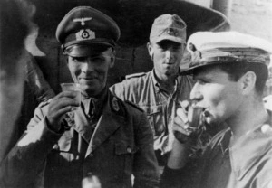 A captured German photograph of Erwin Rommel