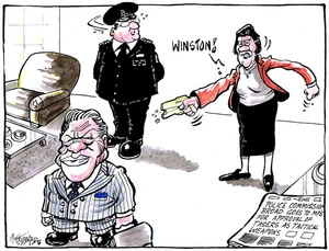 'Police Commissioner Broad goes to MPs for approval of tasers as tactical weapons'. "Winston!" 29 August, 2008