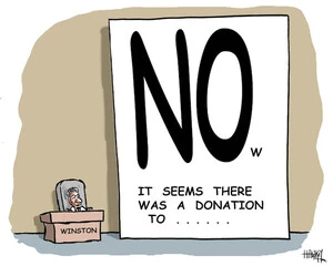 'NOw it seems there was a donation to....' 21 July, 2008
