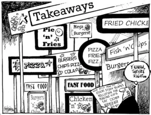 O'seas study blames pollution for making kids fat. "Y'know they're right.." 8 September, 2008