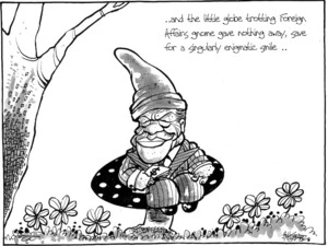 '...and the little globe trotting Foreign Affairs gnome gave nothing away, save for a singularly enigmatic smile..' 15 August, 2008