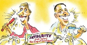 Integrity. Gives voters the ring of confidence. 9 October, 2007