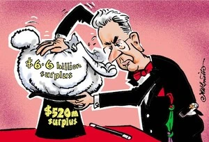 '$6.6 billion surplus'. 6 February, 2005