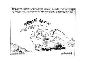 Smith, Ashley W., 1948- :News. To avoid spreading toxic algae, Cook Strait ferries will refrain from discharging water in the Sth. Is. New Zealand Shipping Gazette, 23 September 2000.
