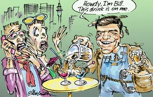Smith, Ashley W., 1948- :Howdy, I'm Bill. This drink is on me. MG business - mercantile gazette, 30 October 2000.
