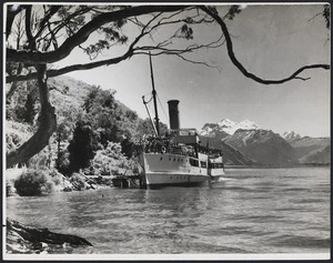 The Earnslaw on Lake Whakatipu - Photograph taken by William Hall Raine