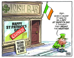 Ireland closes all pubs and bars