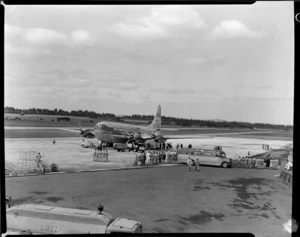 Pan American World Airways, Stratocruiser aircraft at Whenuapai Airbase, Auckland