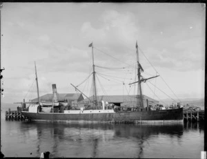 Steam ship Southern Cross, Wellington wharves