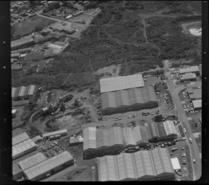 Unidentified factories in industrial area, Auckland, including quarry [Mt Wellington?]
