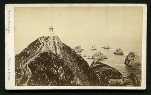 Burton Brothers (Dunedin) fl 1868-1896 :Picture of Nuggets lighthouse