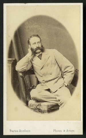 Burton Brothers (Dunedin) fl 1868-1896 :Portrait of Major Pitt (Major?)