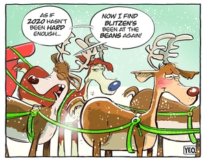 Reindeer with flatulence