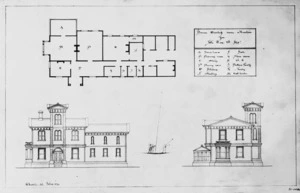 [D...on, H?], fl 1875 :House erected near Marton for the Honourable W Fox, Feb. 13, 1874.