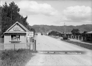 Entrance to Trentham Military Camp