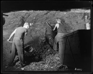 Coal miners at Blackball Mine, Westland