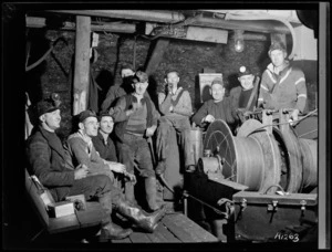 Coal miners at Blackball