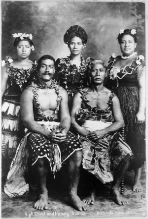 High Chief and family, Samoa