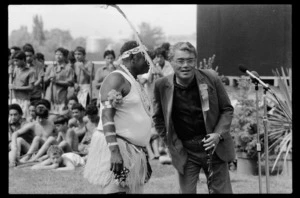 Photographs of Kingi Ihaka and Torres Strait Island performer