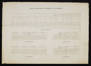 Peacock & Prentice :Plan of woolshed for Messrs R & F Maunsell. [1890s?]